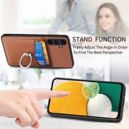 C1-8 For Samsung Galaxy A13 5G / A04s 4G (164.7 x 76.7 x 9.1 mm) Case PU Leather Coated PC+TPU Anti-Fall Phone Cover