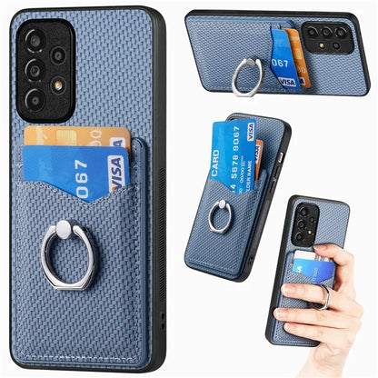 C1-8 For Samsung Galaxy A53 5G Case Leather+PC+TPU Phone Cover with Card Slots