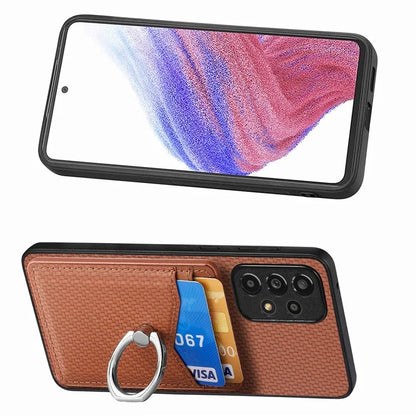 C1-8 For Samsung Galaxy A53 5G Case Leather+PC+TPU Phone Cover with Card Slots