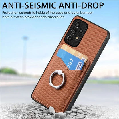 C1-8 For Samsung Galaxy A53 5G Case Leather+PC+TPU Phone Cover with Card Slots