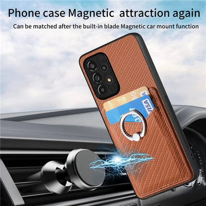C1-8 For Samsung Galaxy A53 5G Case Leather+PC+TPU Phone Cover with Card Slots