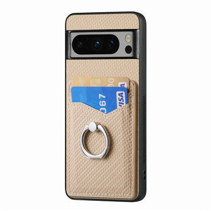 C1-8 For Google Pixel 8 Pro Kickstand Case Leather Coated PC+TPU Phone Cover Wholesale