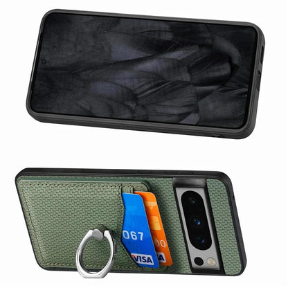 C1-8 For Google Pixel 8 Pro Kickstand Case Leather Coated PC+TPU Phone Cover Wholesale