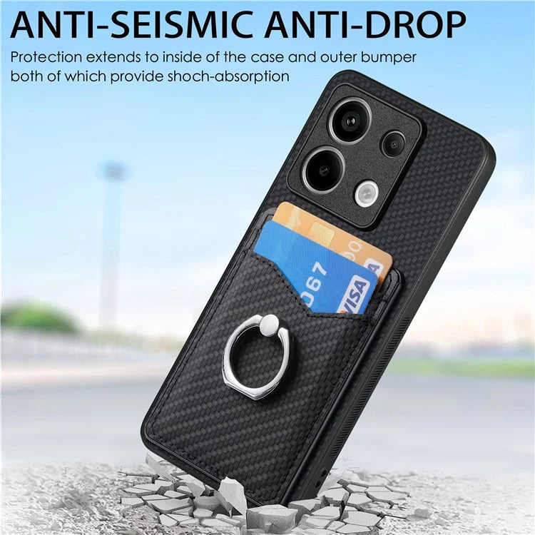 C1-8 For Xiaomi Poco X6 5G / Redmi Note 13 Pro 5G Case Leather+PC+TPU Card Slots Phone Cover
