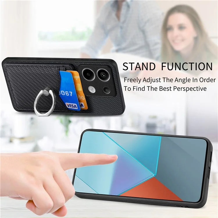 C1-8 For Xiaomi Poco X6 5G / Redmi Note 13 Pro 5G Case Leather+PC+TPU Card Slots Phone Cover