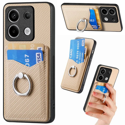 C1-8 For Xiaomi Poco X6 5G / Redmi Note 13 Pro 5G Case Leather+PC+TPU Card Slots Phone Cover