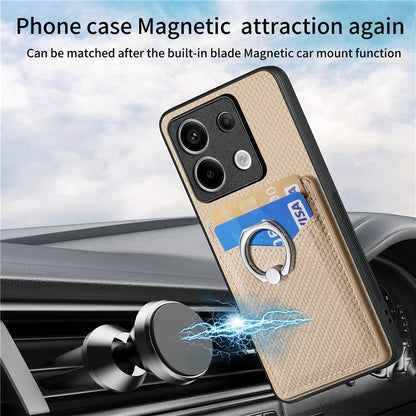 C1-8 For Xiaomi Poco X6 5G / Redmi Note 13 Pro 5G Case Leather+PC+TPU Card Slots Phone Cover