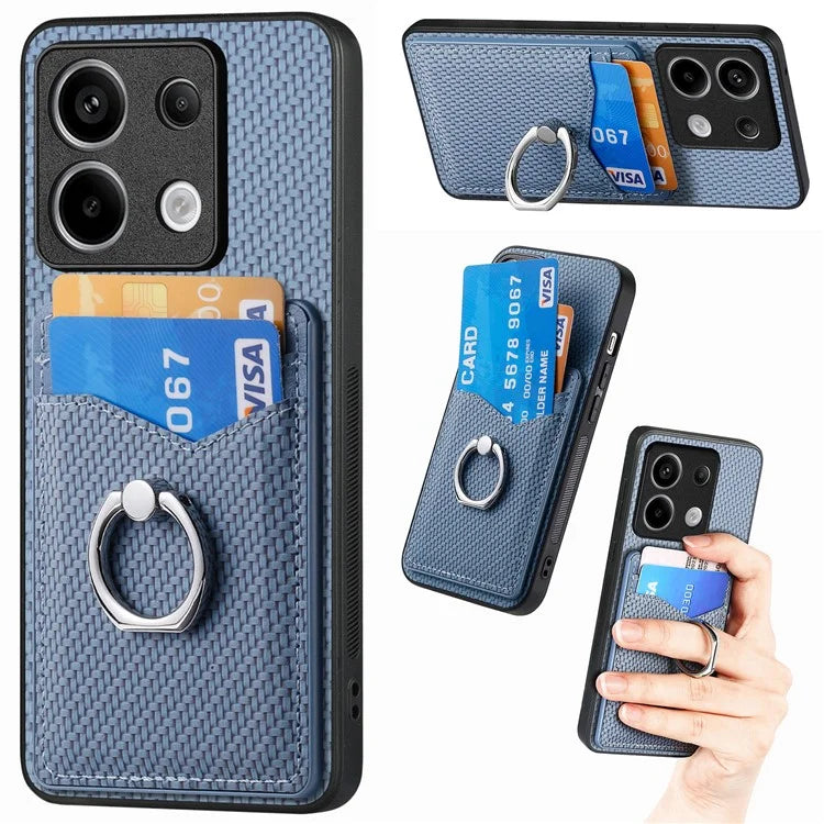 C1-8 For Xiaomi Poco X6 5G / Redmi Note 13 Pro 5G Case Leather+PC+TPU Card Slots Phone Cover