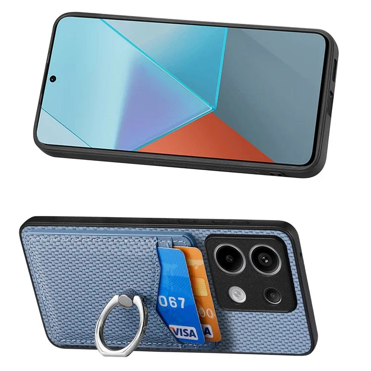 C1-8 For Xiaomi Poco X6 5G / Redmi Note 13 Pro 5G Case Leather+PC+TPU Card Slots Phone Cover
