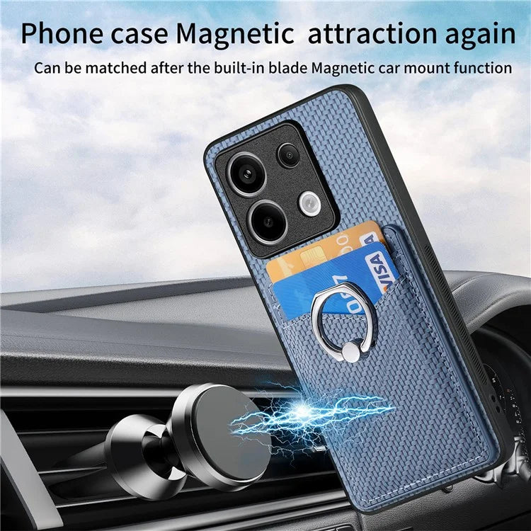 C1-8 For Xiaomi Poco X6 5G / Redmi Note 13 Pro 5G Case Leather+PC+TPU Card Slots Phone Cover