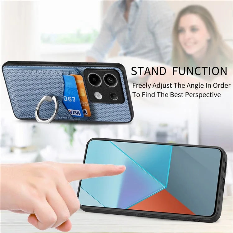C1-8 For Xiaomi Poco X6 5G / Redmi Note 13 Pro 5G Case Leather+PC+TPU Card Slots Phone Cover