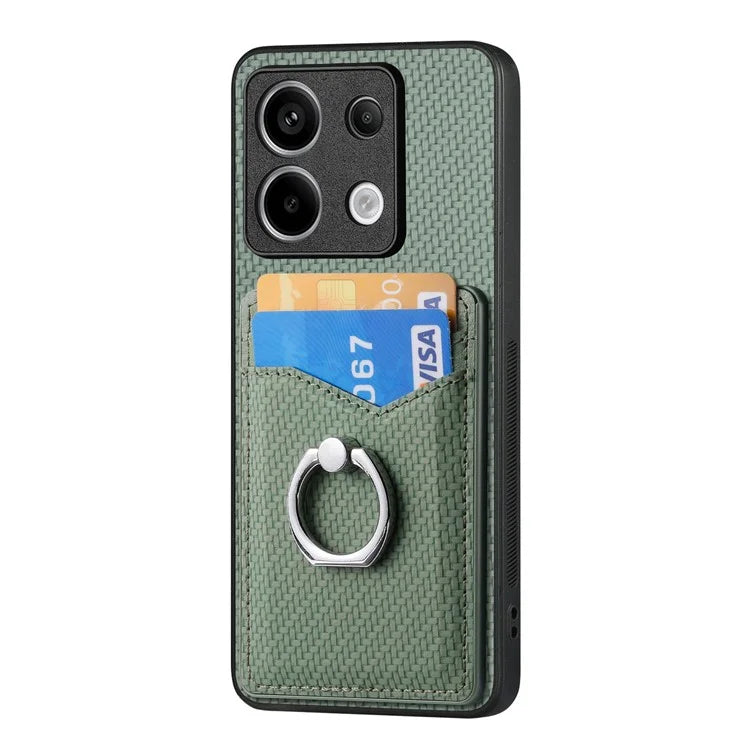 C1-8 For Xiaomi Poco X6 5G / Redmi Note 13 Pro 5G Case Leather+PC+TPU Card Slots Phone Cover