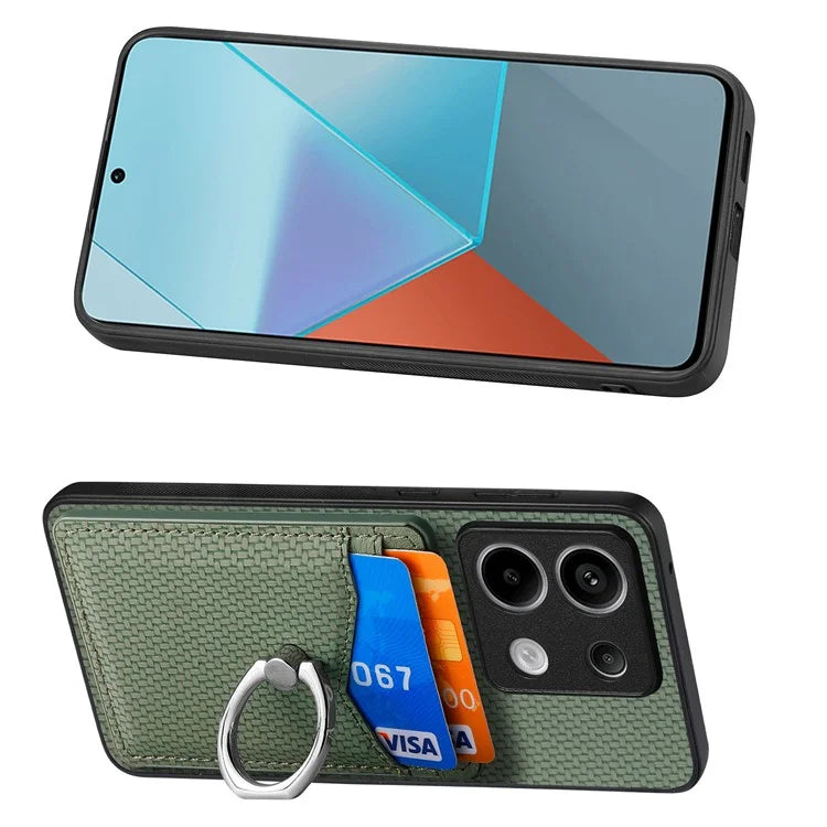 C1-8 For Xiaomi Poco X6 5G / Redmi Note 13 Pro 5G Case Leather+PC+TPU Card Slots Phone Cover