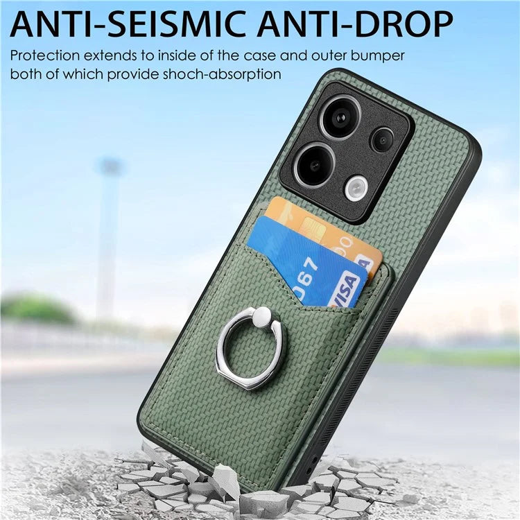 C1-8 For Xiaomi Poco X6 5G / Redmi Note 13 Pro 5G Case Leather+PC+TPU Card Slots Phone Cover