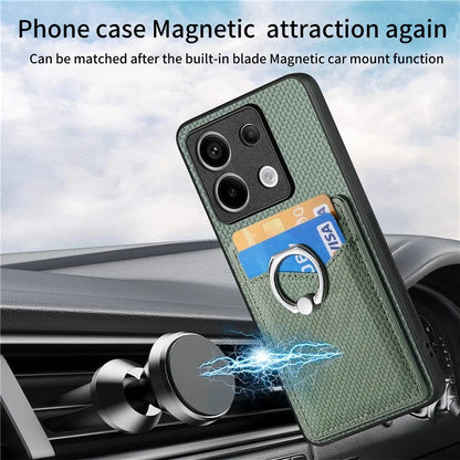 C1-8 For Xiaomi Poco X6 5G / Redmi Note 13 Pro 5G Case Leather+PC+TPU Card Slots Phone Cover