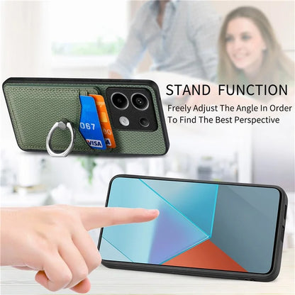 C1-8 For Xiaomi Poco X6 5G / Redmi Note 13 Pro 5G Case Leather+PC+TPU Card Slots Phone Cover
