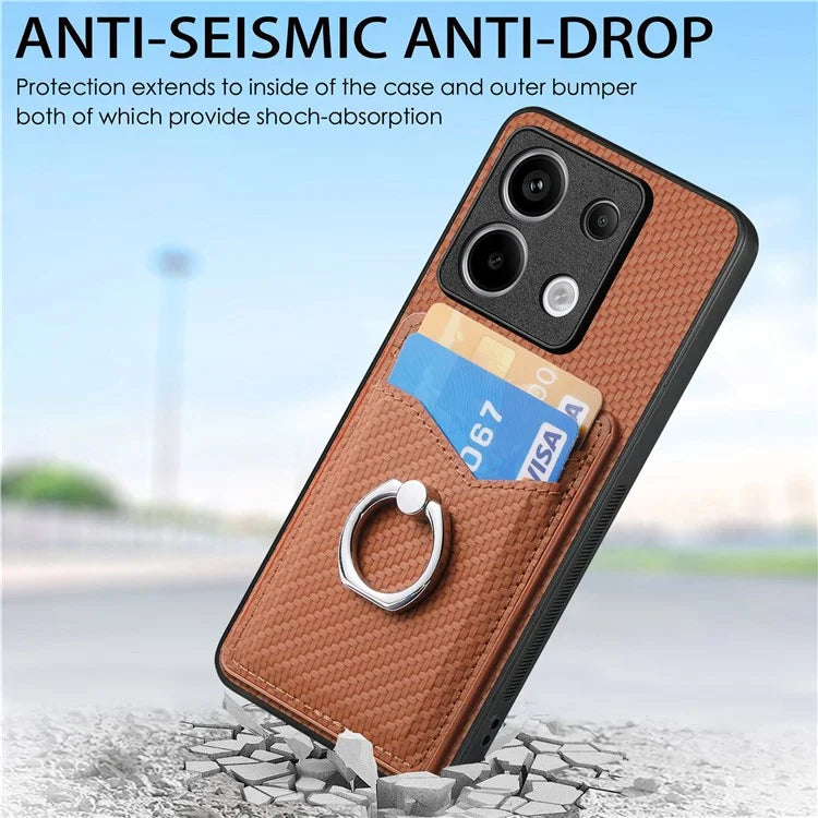 C1-8 For Xiaomi Poco X6 5G / Redmi Note 13 Pro 5G Case Leather+PC+TPU Card Slots Phone Cover