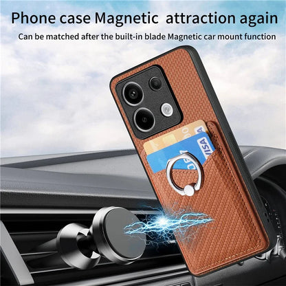 C1-8 For Xiaomi Poco X6 5G / Redmi Note 13 Pro 5G Case Leather+PC+TPU Card Slots Phone Cover