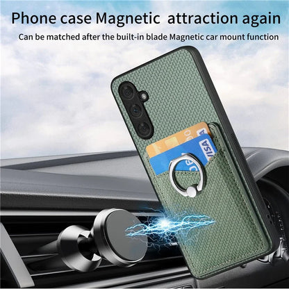 C1-8 For Samsung Galaxy A05s 4G Case PU Leather+PC+TPU Cover with Card Slots Kickstand