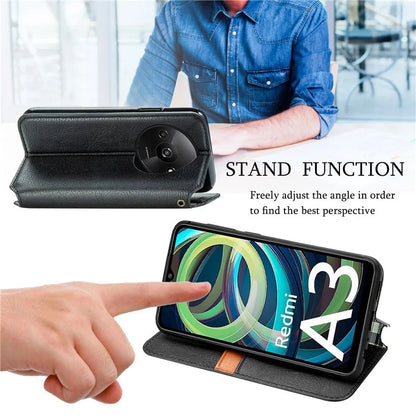 For Xiaomi Redmi A3 / Poco C61 4G Wallet Case Leather Phone Cover Mobile Accessories Wholesale