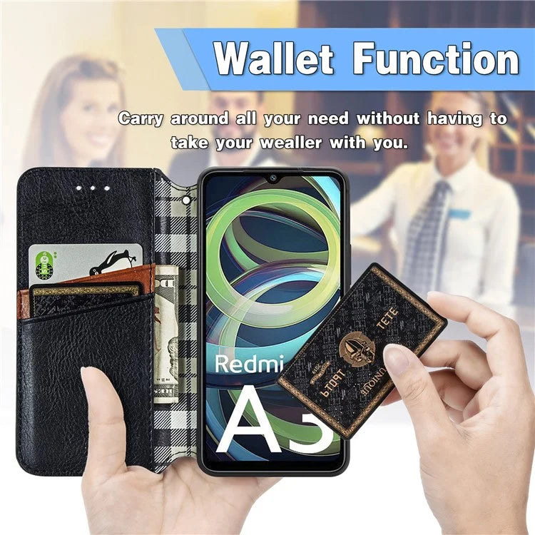 For Xiaomi Redmi A3 / Poco C61 4G Wallet Case Leather Phone Cover Mobile Accessories Wholesale