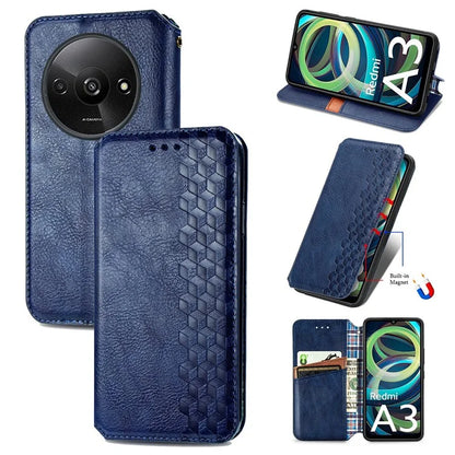 For Xiaomi Redmi A3 / Poco C61 4G Wallet Case Leather Phone Cover Mobile Accessories Wholesale