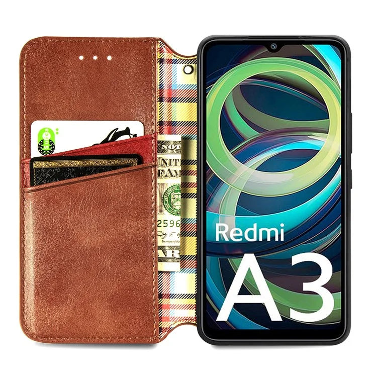 For Xiaomi Redmi A3 / Poco C61 4G Wallet Case Leather Phone Cover Mobile Accessories Wholesale