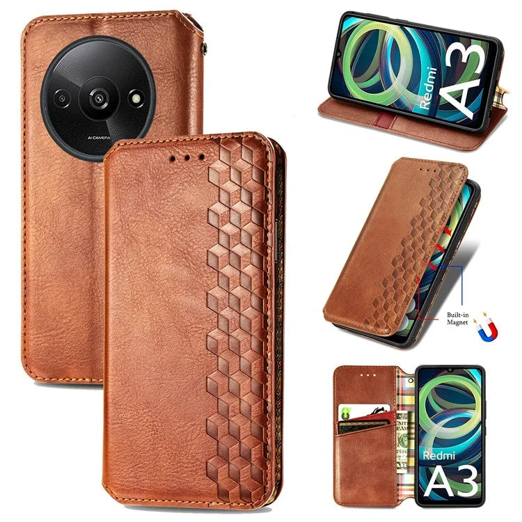 For Xiaomi Redmi A3 / Poco C61 4G Wallet Case Leather Phone Cover Mobile Accessories Wholesale