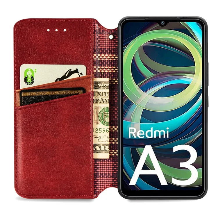 For Xiaomi Redmi A3 / Poco C61 4G Wallet Case Leather Phone Cover Mobile Accessories Wholesale