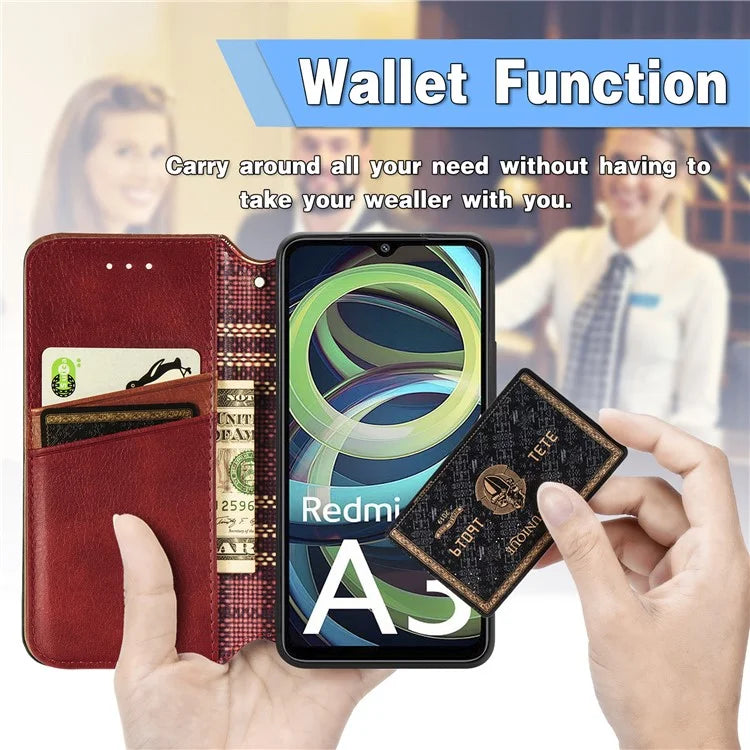 For Xiaomi Redmi A3 / Poco C61 4G Wallet Case Leather Phone Cover Mobile Accessories Wholesale