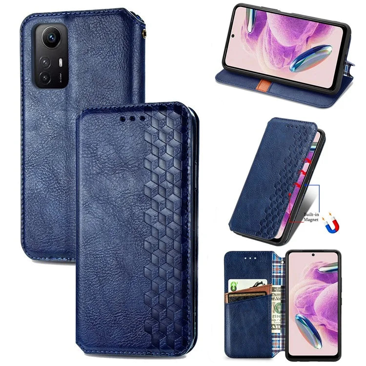 For Xiaomi Redmi Note 12S 4G Case Leather Wallet Phone Cover Mobile Accessories Wholesale