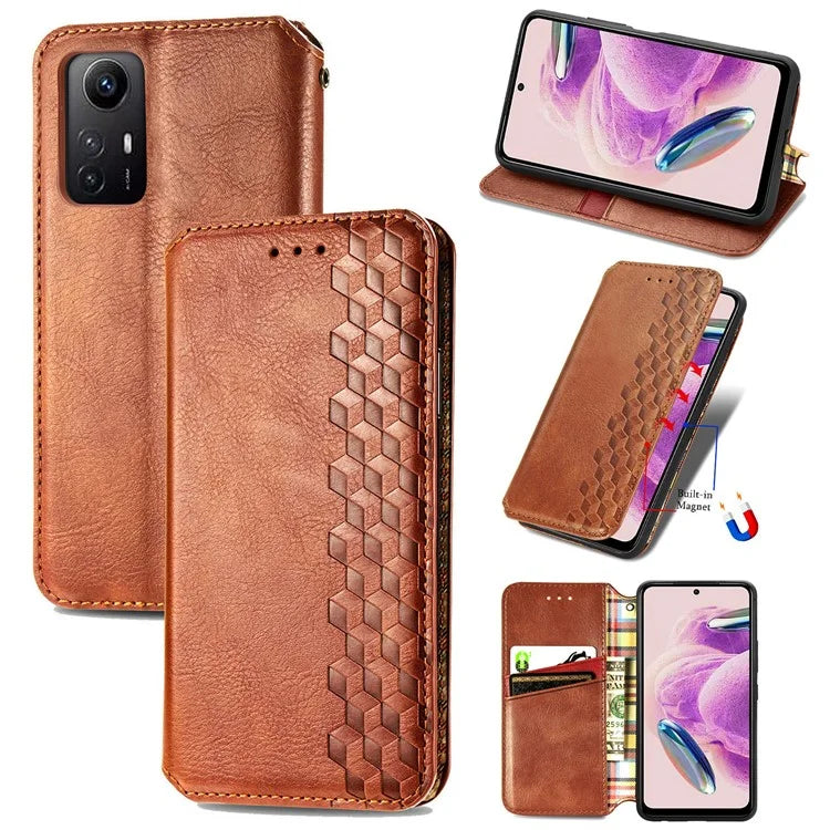 For Xiaomi Redmi Note 12S 4G Case Leather Wallet Phone Cover Mobile Accessories Wholesale
