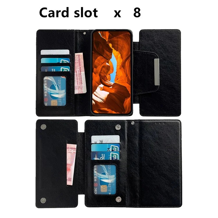 For Samsung Galaxy A33 5G Case PU Leather Wallet 2-in-1 Removable Protective Folio Phone Cover