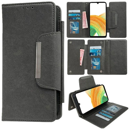 For Samsung Galaxy A33 5G Case PU Leather Wallet 2-in-1 Removable Protective Folio Phone Cover