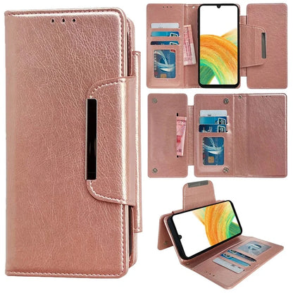 For Samsung Galaxy A33 5G Case PU Leather Wallet 2-in-1 Removable Protective Folio Phone Cover