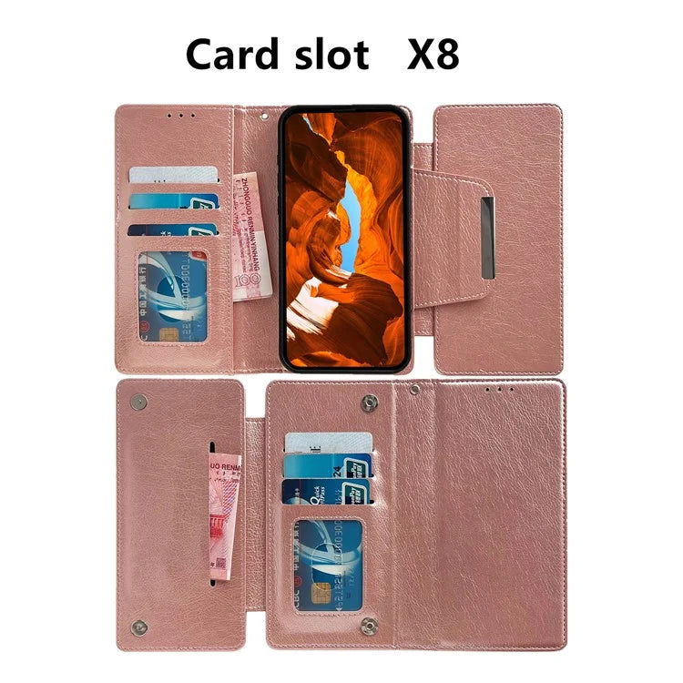 For Samsung Galaxy A33 5G Case PU Leather Wallet 2-in-1 Removable Protective Folio Phone Cover