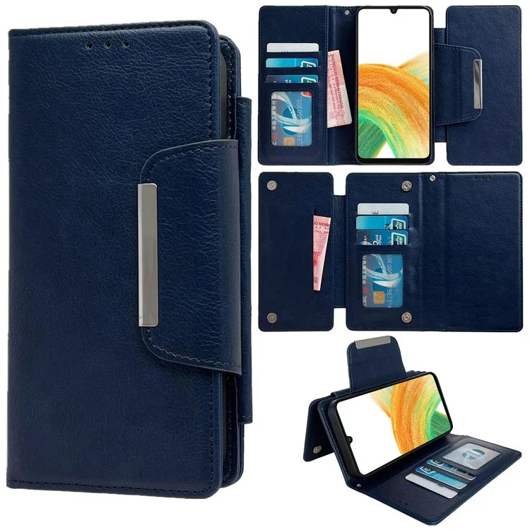 For Samsung Galaxy A33 5G Case PU Leather Wallet 2-in-1 Removable Protective Folio Phone Cover