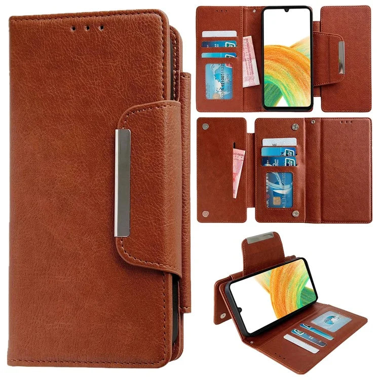 For Samsung Galaxy A33 5G Case PU Leather Wallet 2-in-1 Removable Protective Folio Phone Cover
