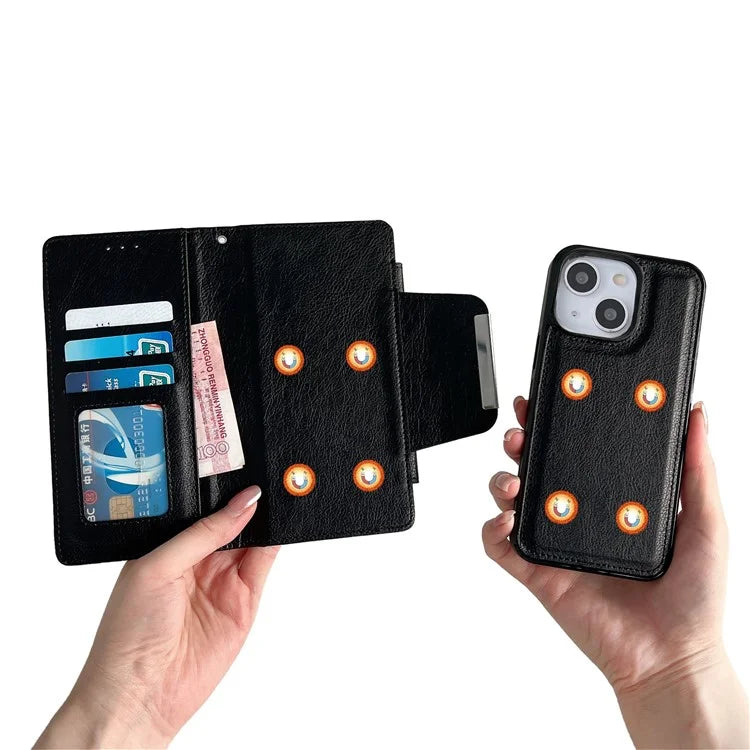 For Samsung Galaxy A13 4G Detachable Case Flip PU Leather Phone Cover with Card Holder