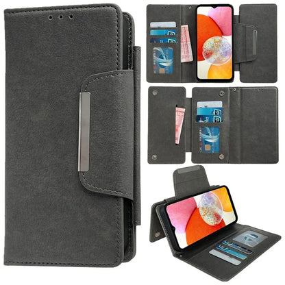 For Samsung Galaxy A13 4G Detachable Case Flip PU Leather Phone Cover with Card Holder