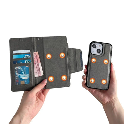 For Samsung Galaxy A13 4G Detachable Case Flip PU Leather Phone Cover with Card Holder