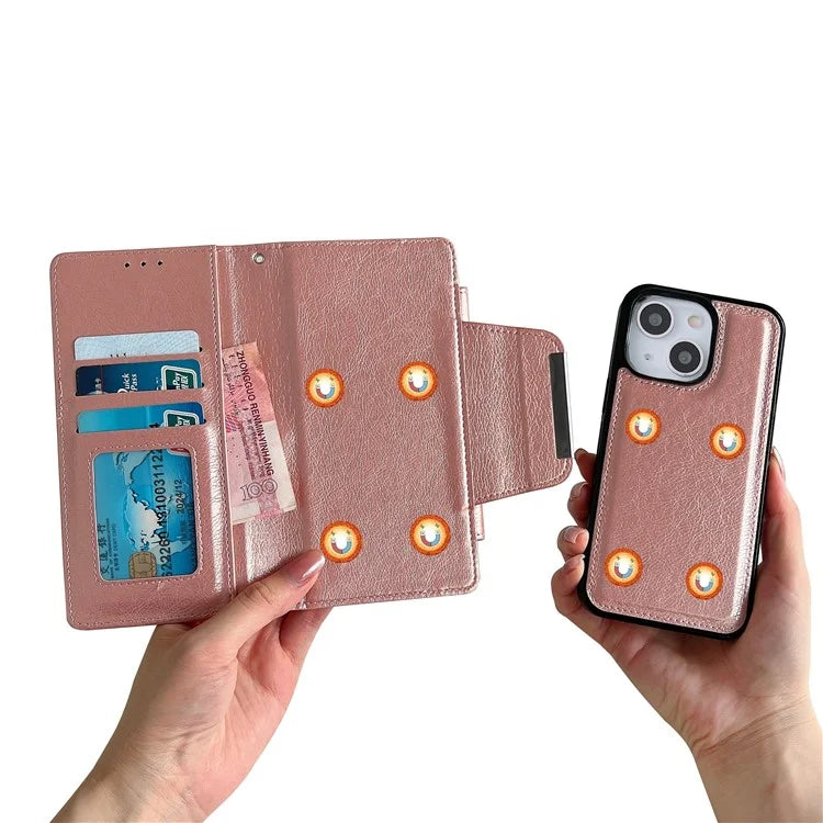 For Samsung Galaxy A13 4G Detachable Case Flip PU Leather Phone Cover with Card Holder