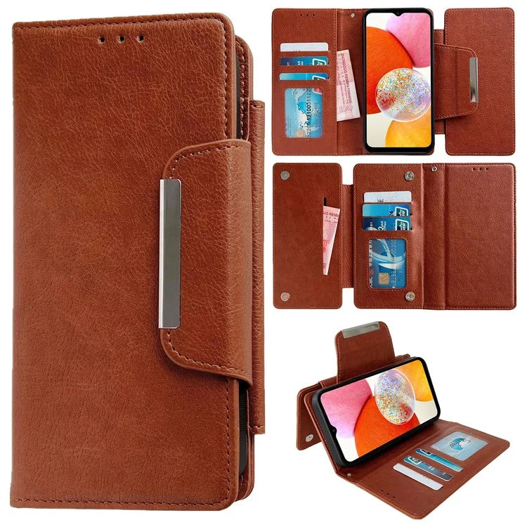 For Samsung Galaxy A13 4G Detachable Case Flip PU Leather Phone Cover with Card Holder