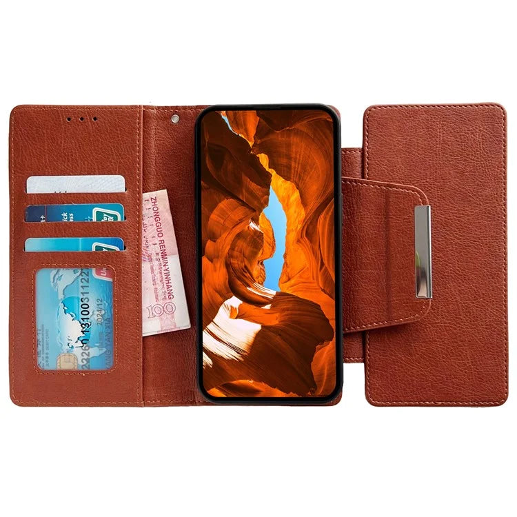 For Samsung Galaxy A13 4G Detachable Case Flip PU Leather Phone Cover with Card Holder