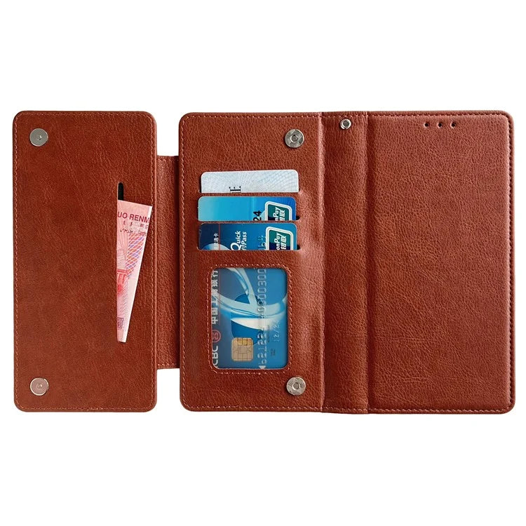 For Samsung Galaxy A13 4G Detachable Case Flip PU Leather Phone Cover with Card Holder