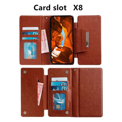 For Samsung Galaxy A13 4G Detachable Case Flip PU Leather Phone Cover with Card Holder