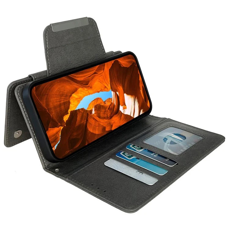 For Samsung Galaxy A23 4G / A23 5G (Global Version) Case PU Leather Magnetic Detachable Shockproof Cover
