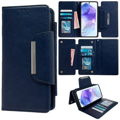 For Samsung Galaxy S21 5G / S21 4G Shockproof Case Detachable 2-in-1 Design Wallet Cell Phone Cover
