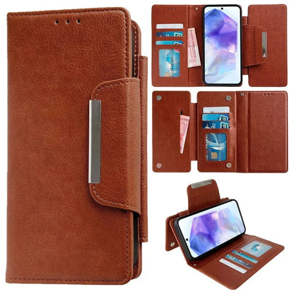 For Samsung Galaxy S21 5G / S21 4G Shockproof Case Detachable 2-in-1 Design Wallet Cell Phone Cover