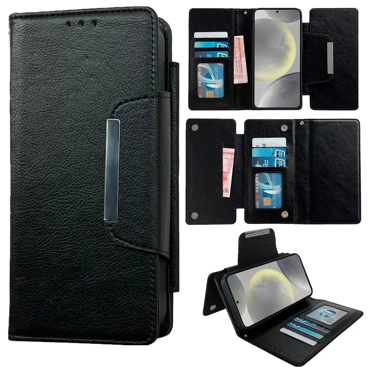 For Samsung Galaxy S21 FE 5G Case Detachable Leather Stand Phone Cover with Card Holder